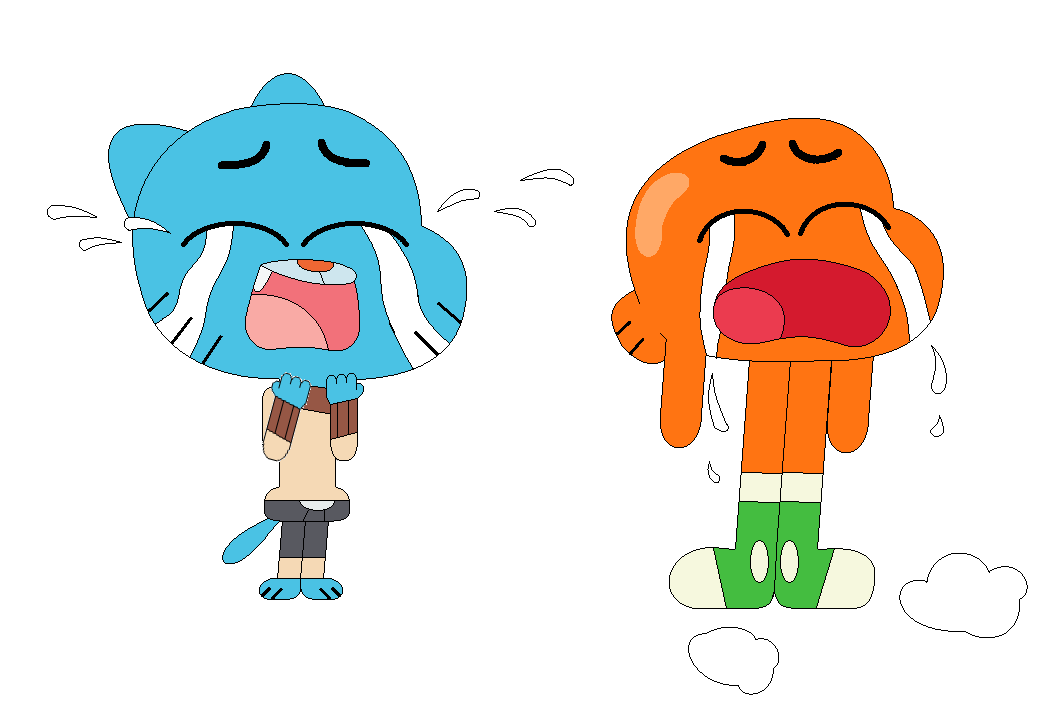 Gumball And Darwin Crying By Melikecengiz On DeviantArt gumball-and-darwin-crying-by-melikecengiz-on-deviantart