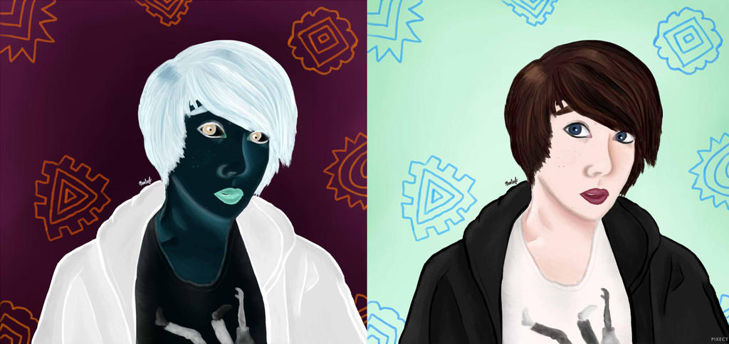 Inverted Self Portrait by 12341smiley on DeviantArt