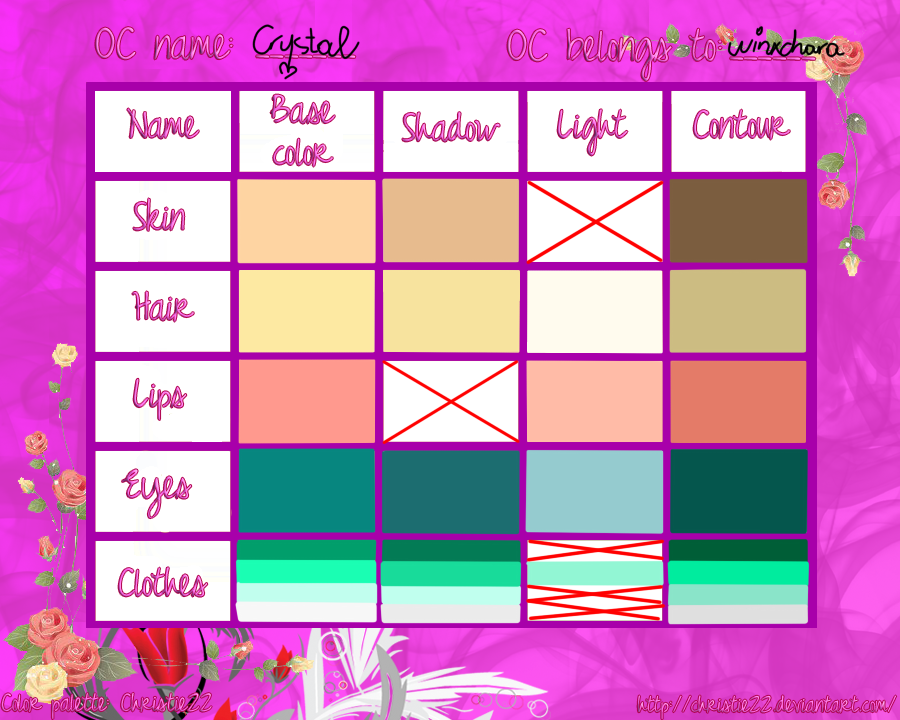 .:Crystal Color Palette:. by winxchara on DeviantArt