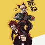 Kirishima and Bakugou