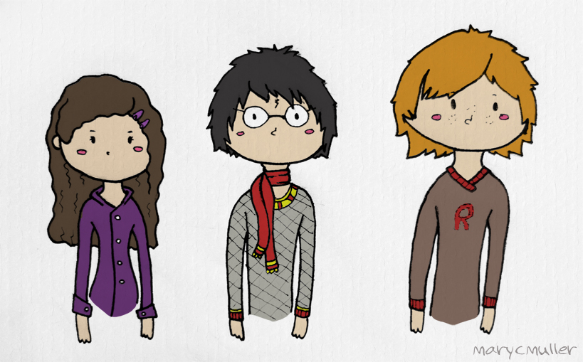 Harry, Ron and Hermione