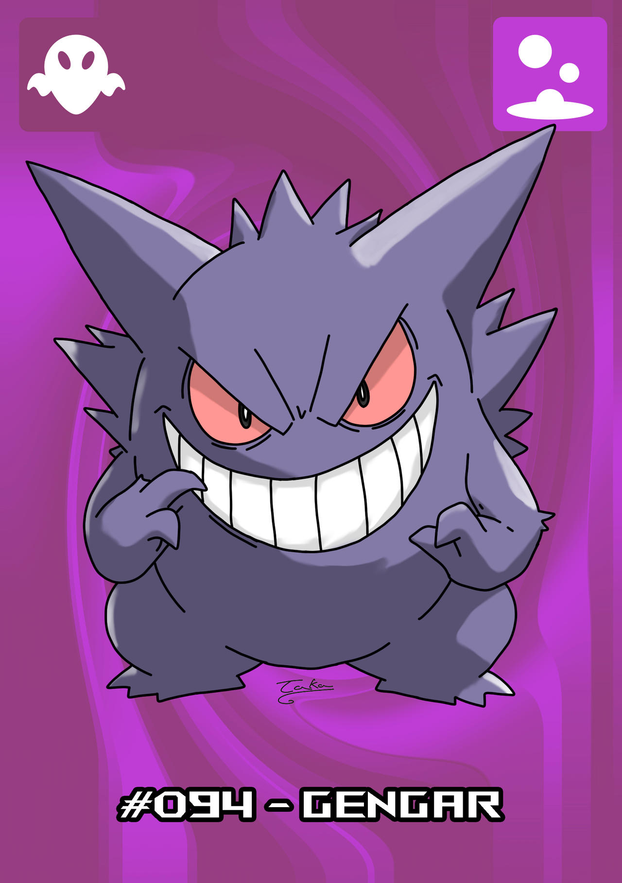 Gengar Racing 094 - Gengar by TakamichiSensei on DeviantArt