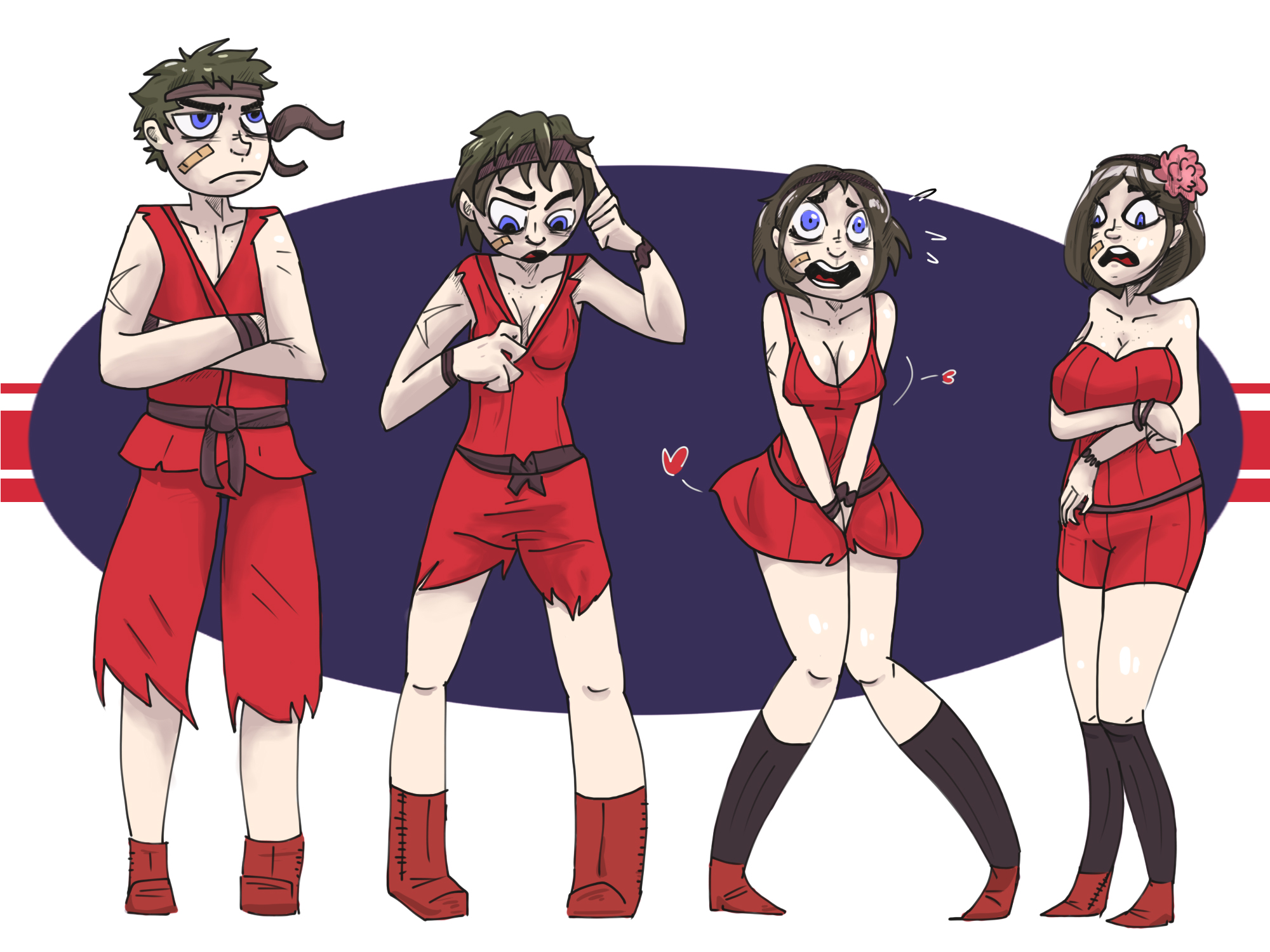 Red Belt - TG Transformation by Grumpy-TG on DeviantArt
