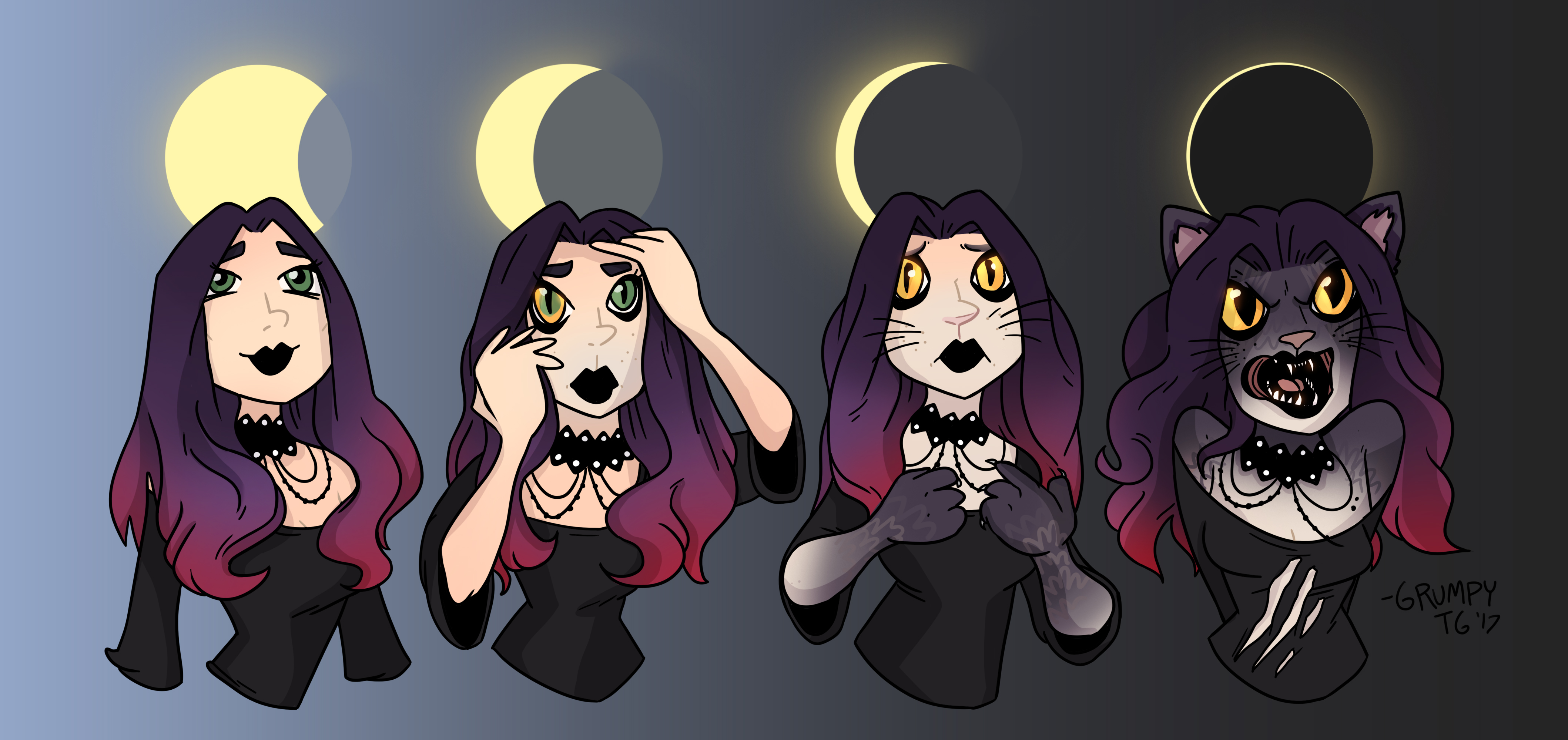 Grumpy Tf Cat By the Light of the Moon by Grumpy-TG on DeviantArt