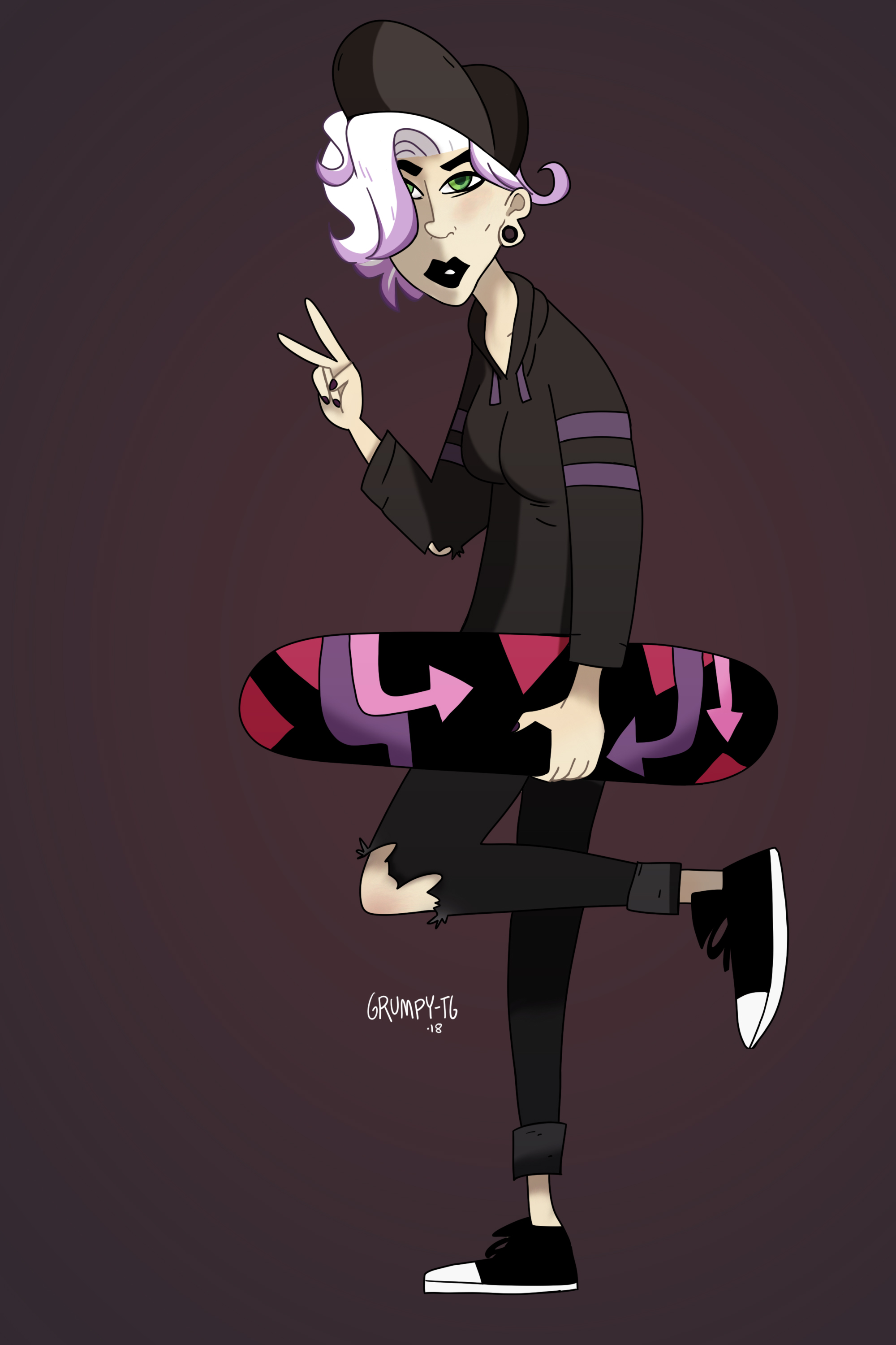 Skate Life - Pinup Commission by Grumpy-TG on DeviantArt