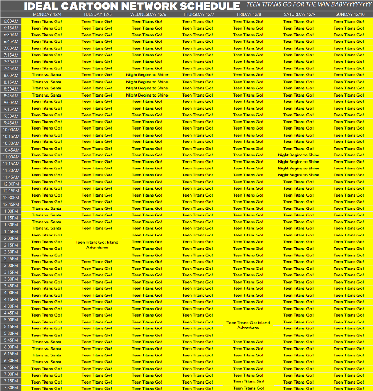 The Ideal Cartoon Network Schedule By TStvOfficialDA On DeviantArt the-ideal-cartoon-network-schedule-by-tstvofficialda-on-deviantart