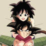 Gine hugging Bardock