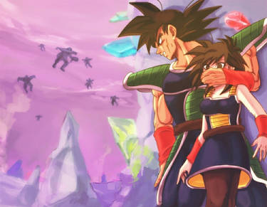 Bardock x Gine hidding