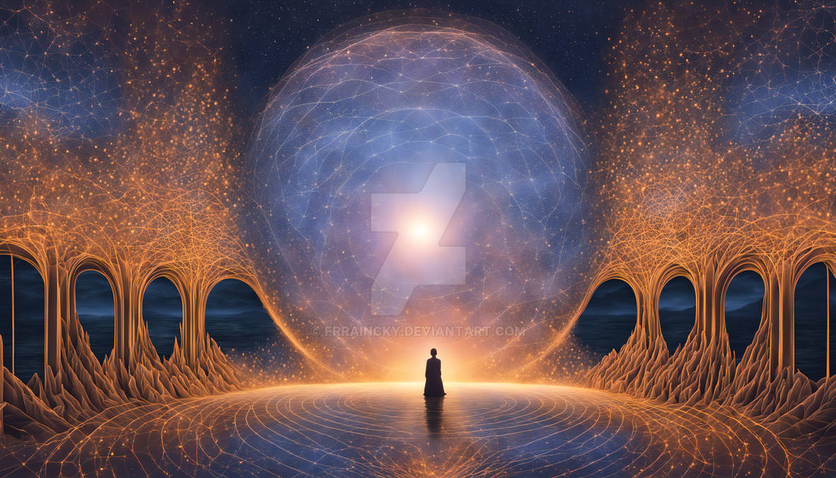 Person looking the universe (HD)