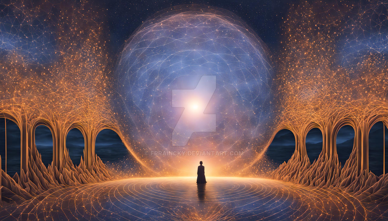 Person looking the universe (HD)