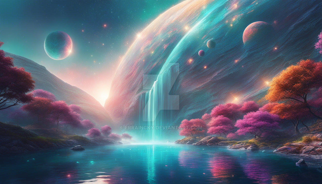 Space But Rivers Waterfall from space by Frraincky on DeviantArt