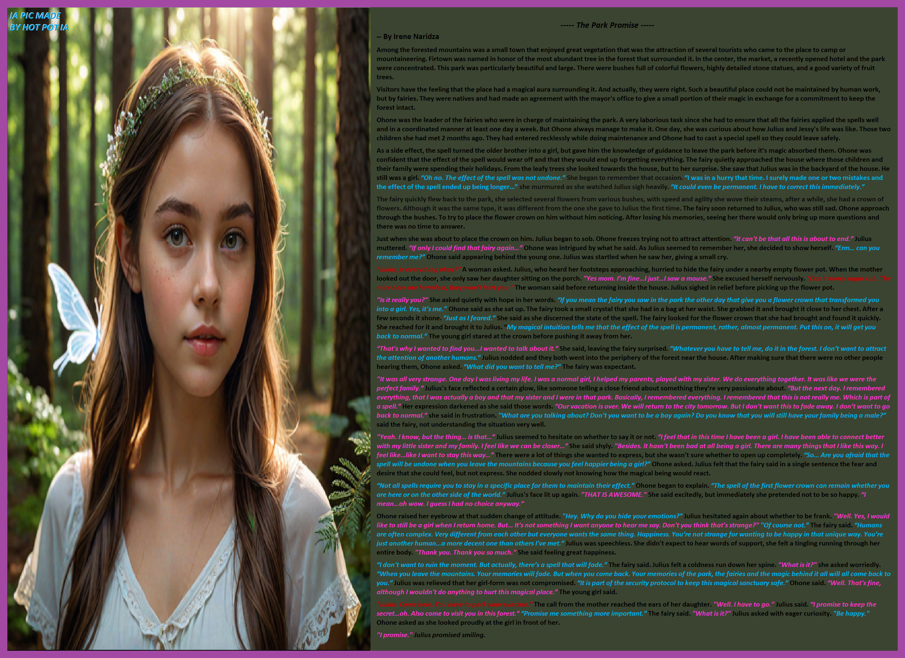 The Park, Part 2 - The Promise - TG STORY by NaIr-TG-STORIES on DeviantArt