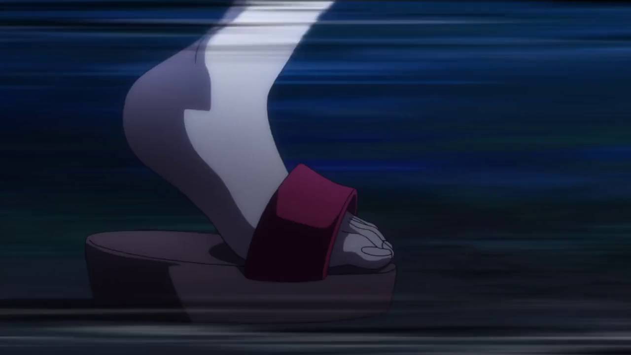 Chiyuki feet with sandals - Runway de Waratte by AnimeGirlsFeets