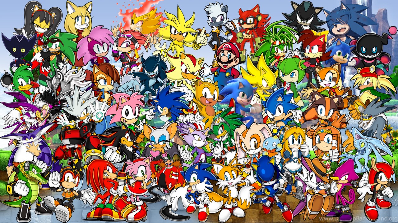 Sonic characters.  Sonic, Sonic art, Sonic heroes