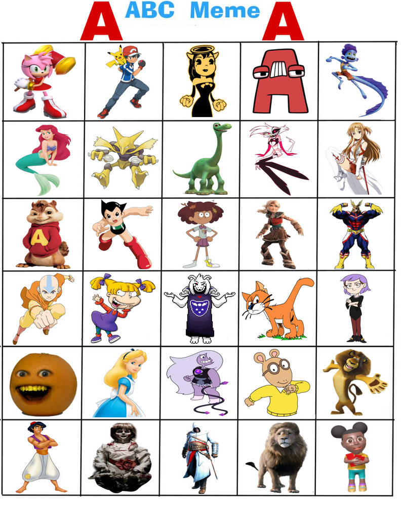 Abc Def Meme My ABC Meme - A by Jyadenbailey on DeviantArt