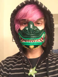 Dragon oni half mask