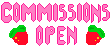 Commissions Open stamp