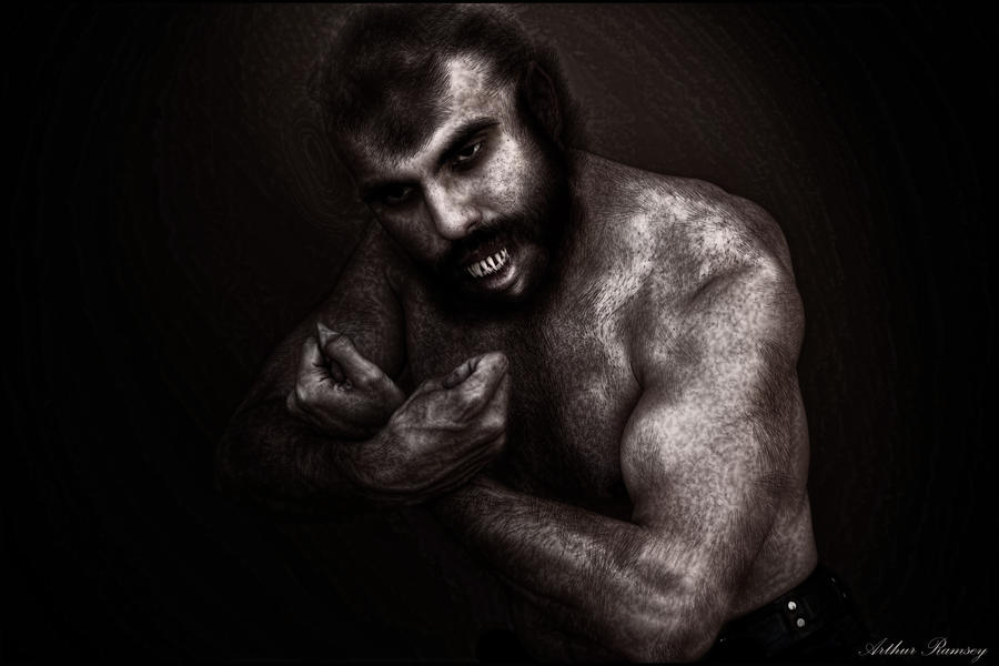 Portrait of a Werewolf Morphing 2014 by Arthur-Ramsey