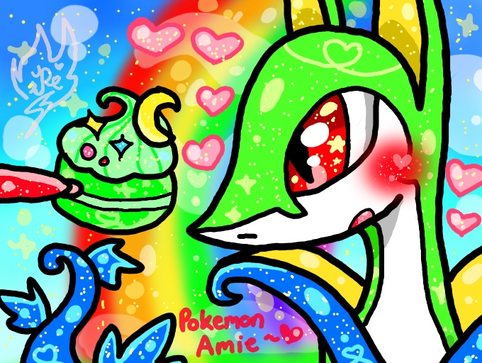 Pokemon Amie My Shiny Serperior