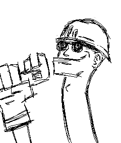 Tf2 Engineer Scetch Engineer TF2 by DarkMatt94 on DeviantArt