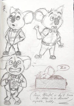 Buster Moon sketches