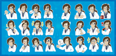 Hansen Telegram Sticker Set (So Far)