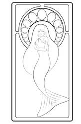 Mermaid Art Nouveau