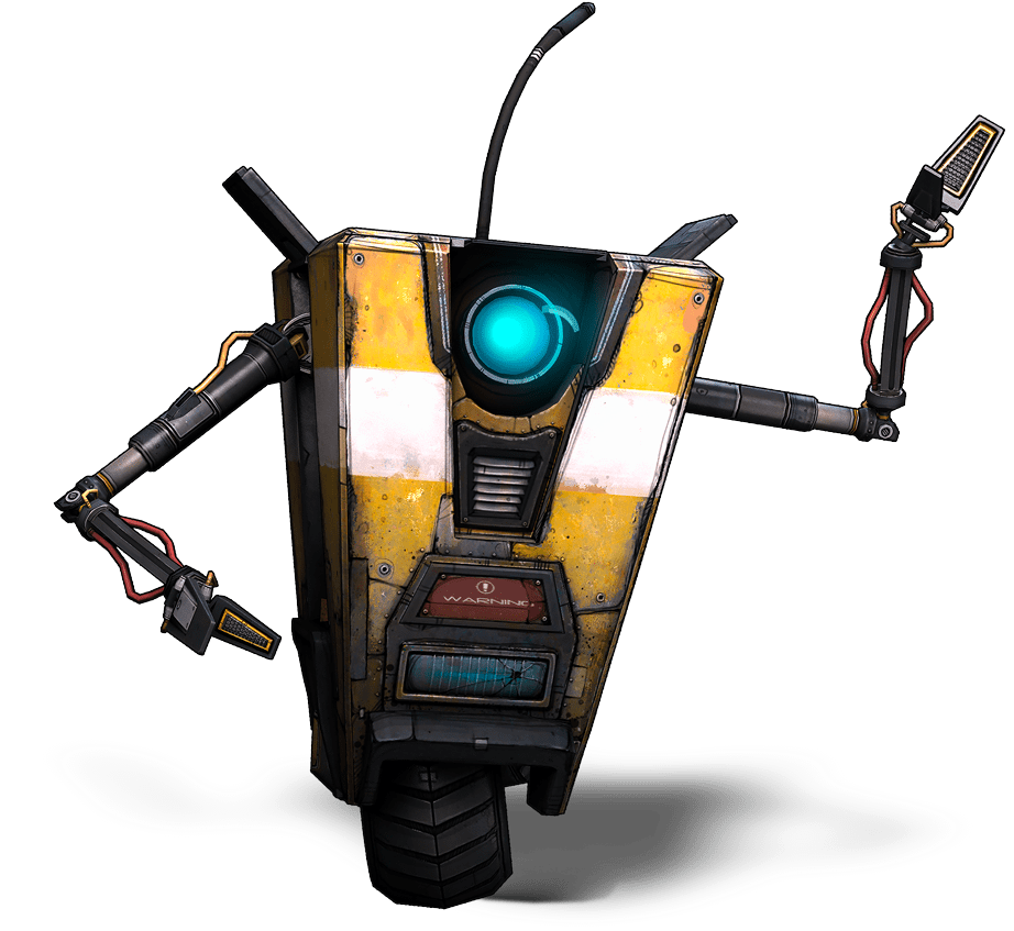 Claptrap render by Zach096 on DeviantArt
