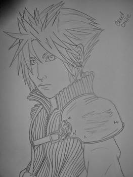 Cloud Strife before Shading