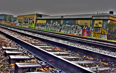 Rails and Graffiti HDR