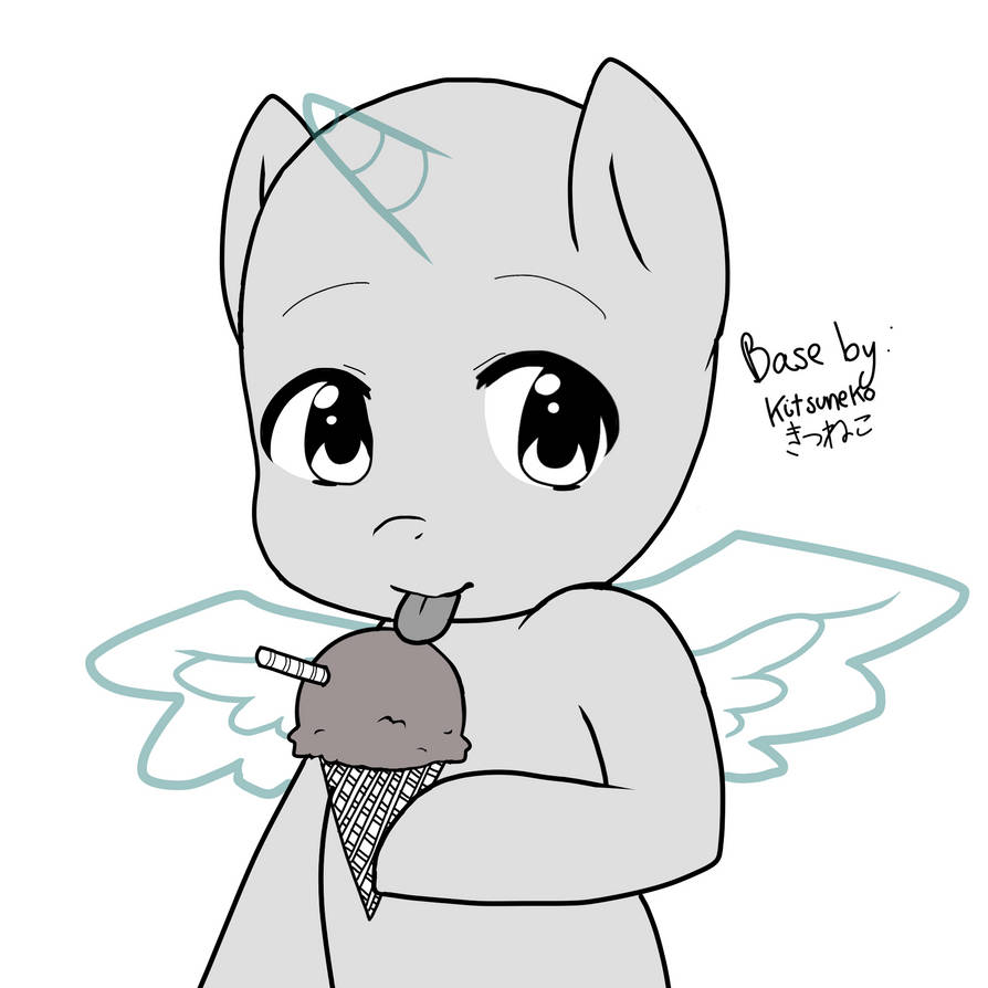Ice Mlp Rd Ice cream Mlp Base by Kitsunekonya on DeviantArt