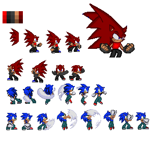 Navic The Hedgehog sprite sheet