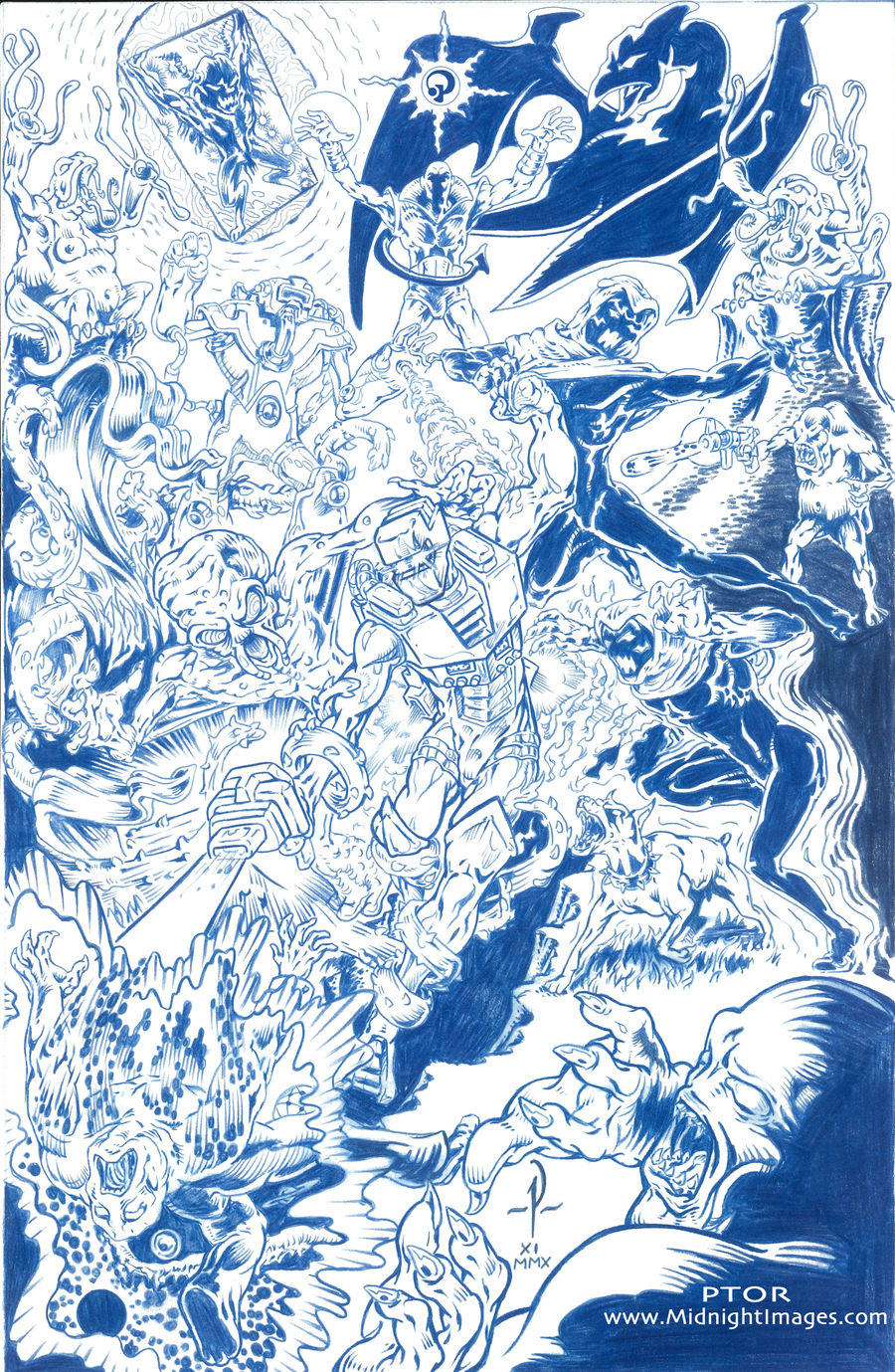 ROM SPACEKNIGHT - blueline art