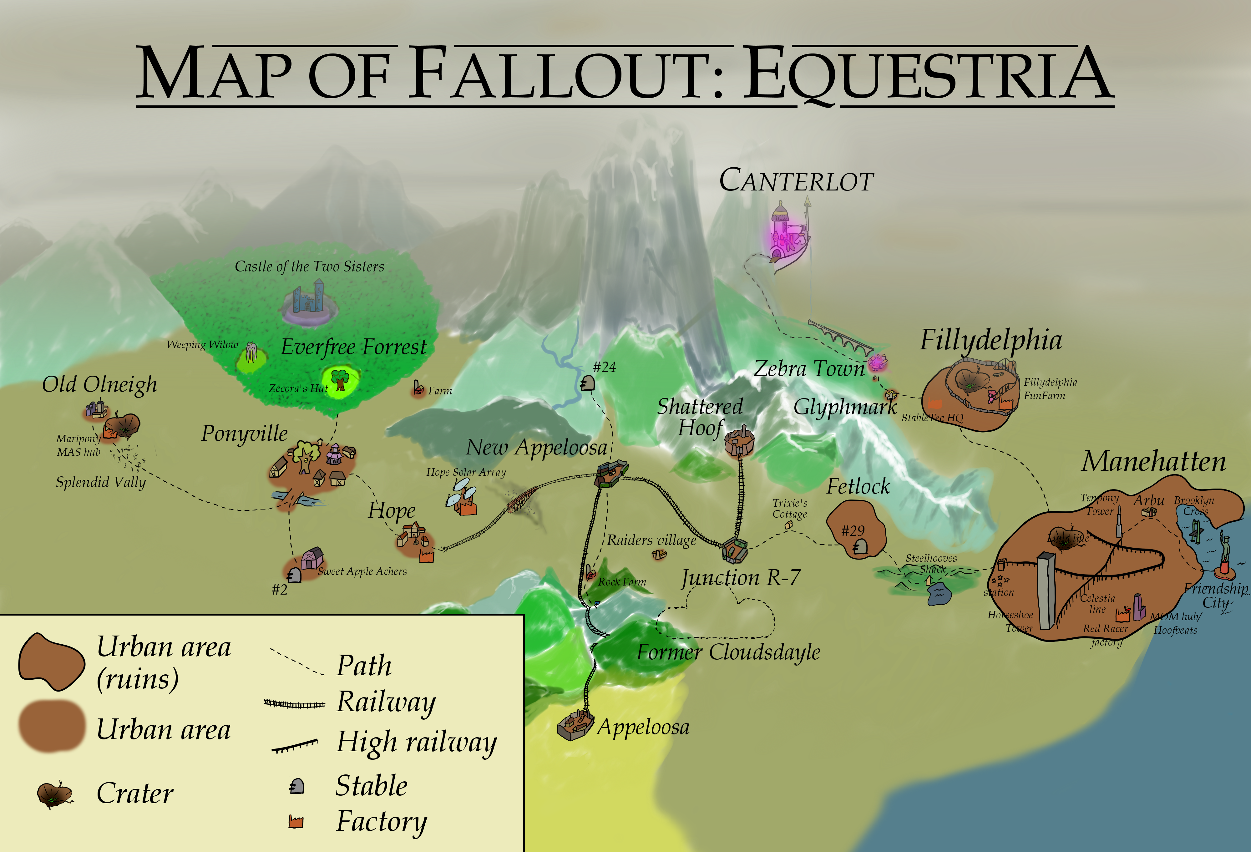 Fallout Equestria Full MAP By Pete Bagheera On DeviantArt.