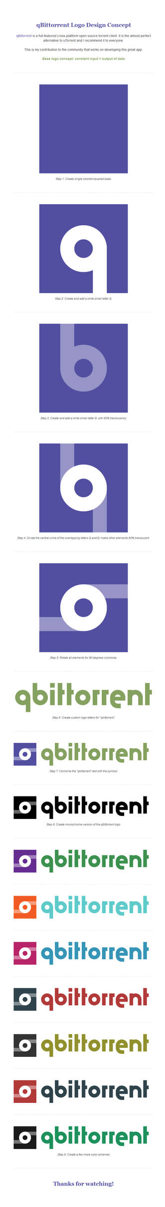 qBittorrent Logo Design Concept