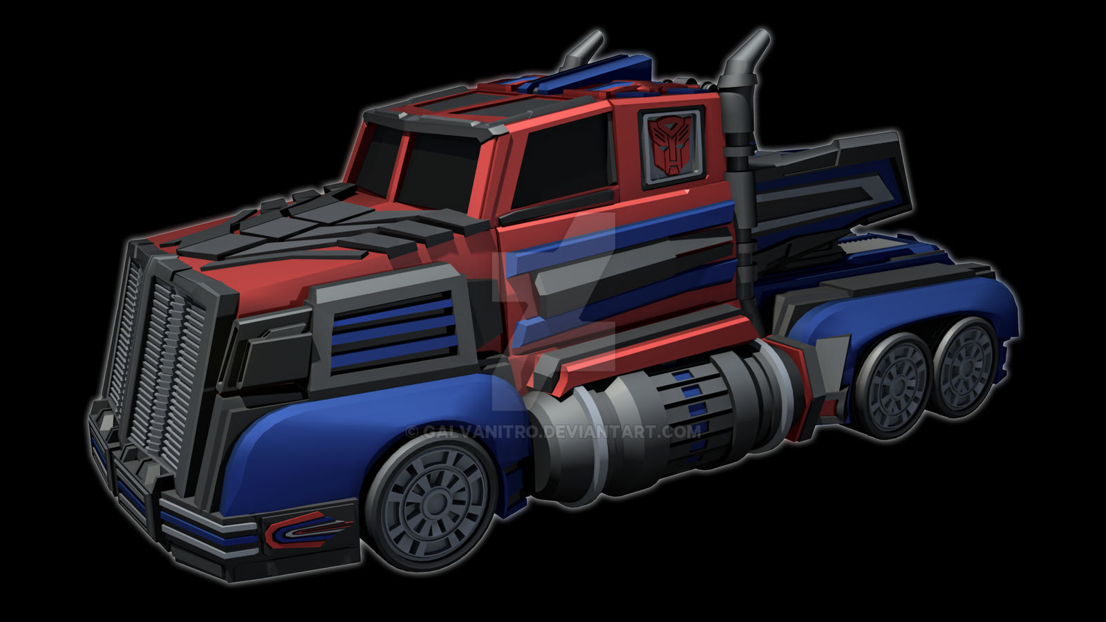 Optimus Prime Truck Mode Transformers Power Of The Primes Leader Class