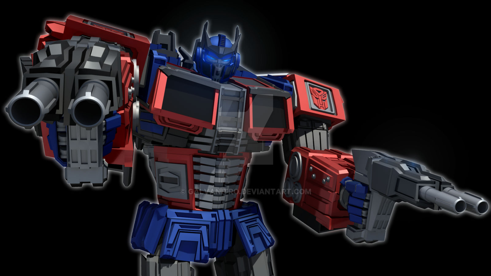 Firestorm Optimus Prime - Blasters Drawn