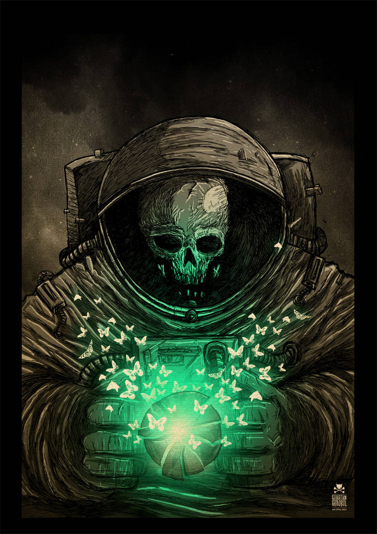 Dead astronaut by motsart