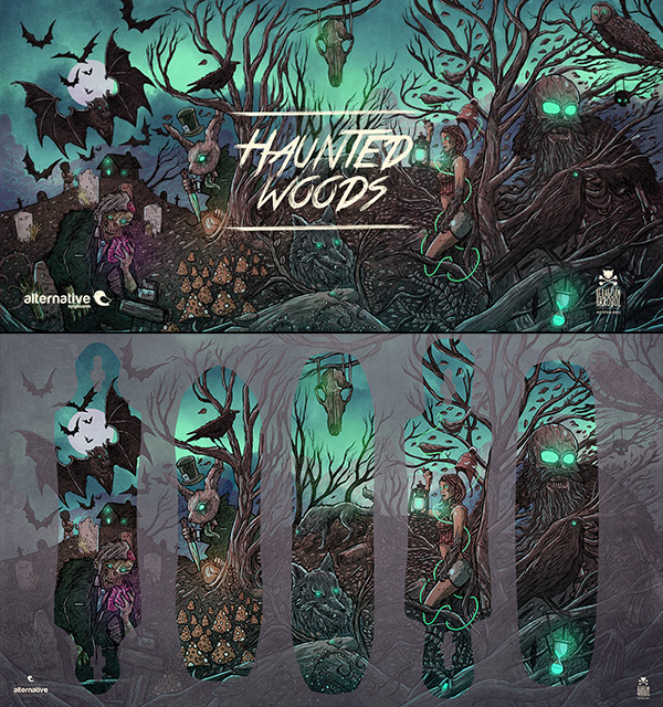 Alternative longboards / Haunted Woods