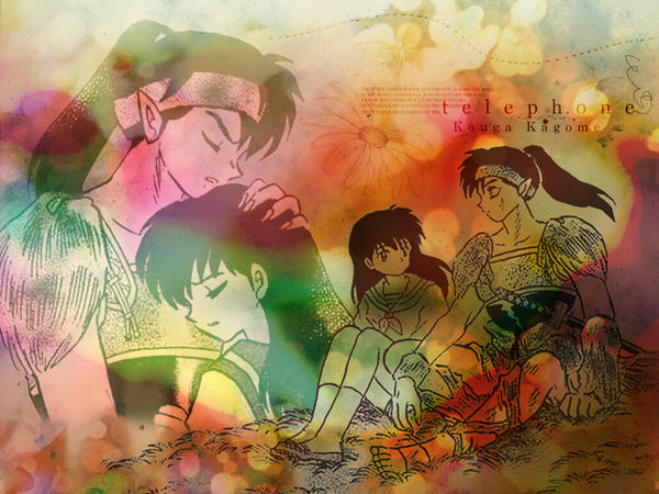 Kouga x Kagome Wallpaper