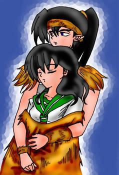 Kouga and Kagome