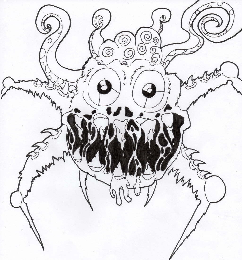Funny Looking Monster WIP by HurricaneJosh on DeviantArt