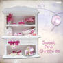 Sweet pink christmas miniature