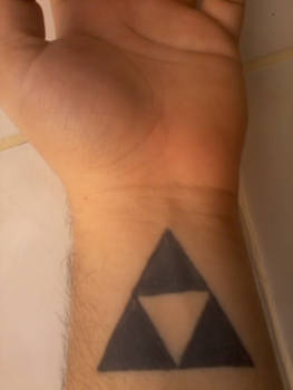 triforce wrist tattoo