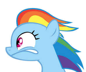 Rainbow Dash looking Left.