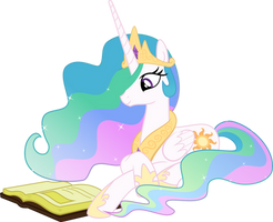 Princess Celestia Reading - Season 2 Poster