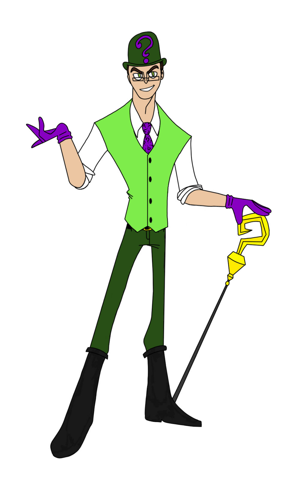 My Design of the Riddler by BlatherskiteStudios on DeviantArt
