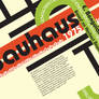 Bauhaus typeface poster