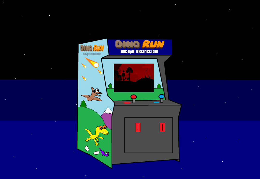 Dino Run Arcade Machine by nickthetrex on DeviantArt