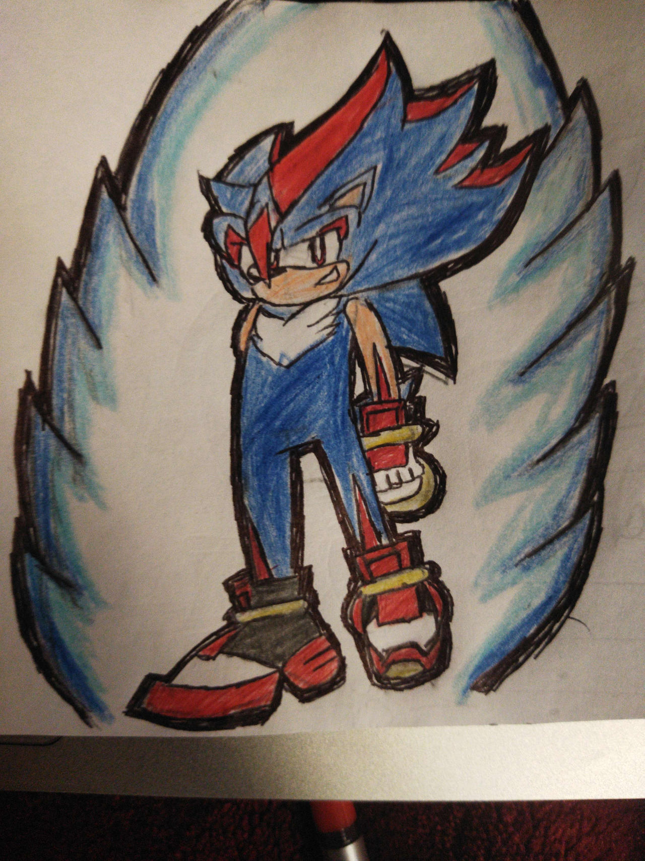 Super Blue Shadic by shalves on DeviantArt